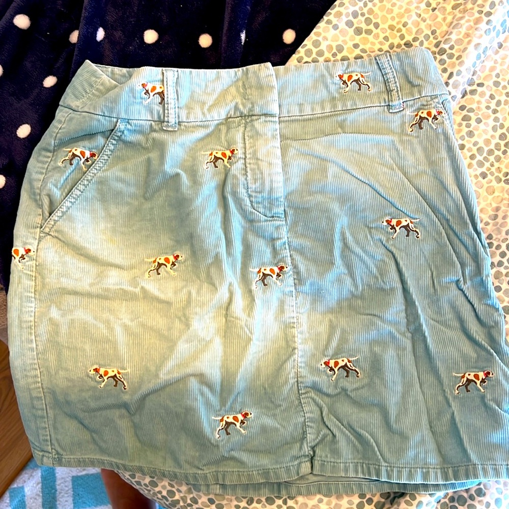 Jcrew cord skirt 💙size 4- gem 🐕 lovers gem